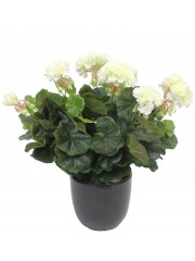 Géranium artificiel blanc