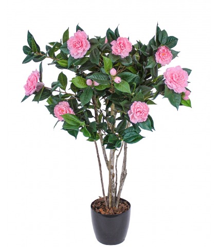 Petit camélia artificiel rose