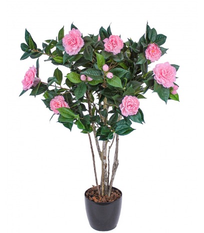 Petit camélia artificiel rose