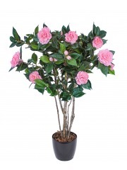 Petit camélia artificiel rose