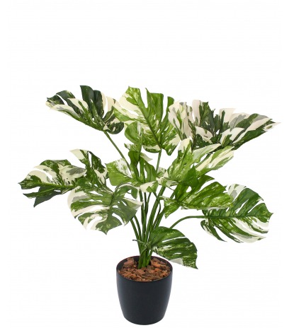 Monstera deliciosa variegata artificiel