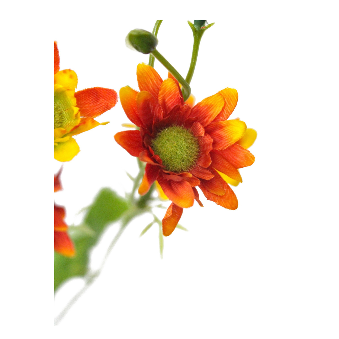 Fleurs artificielles orange résistantes aux UV pour usage extérieur, 8 Fleurs artificielles orange résistantes aux UV pour usage extérieur, 8