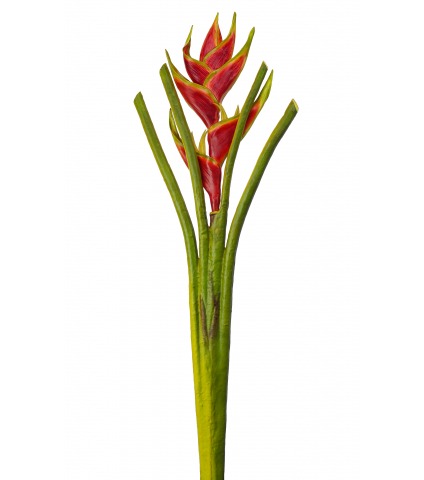 Héliconia artificielle sur tige