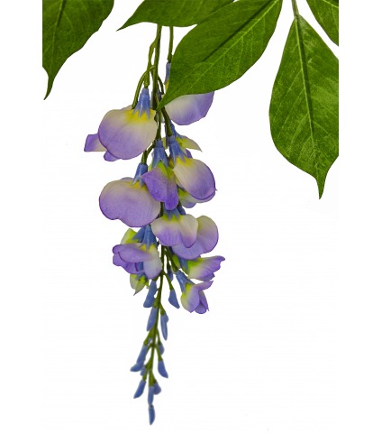 Rameau de glycine artificielle parme