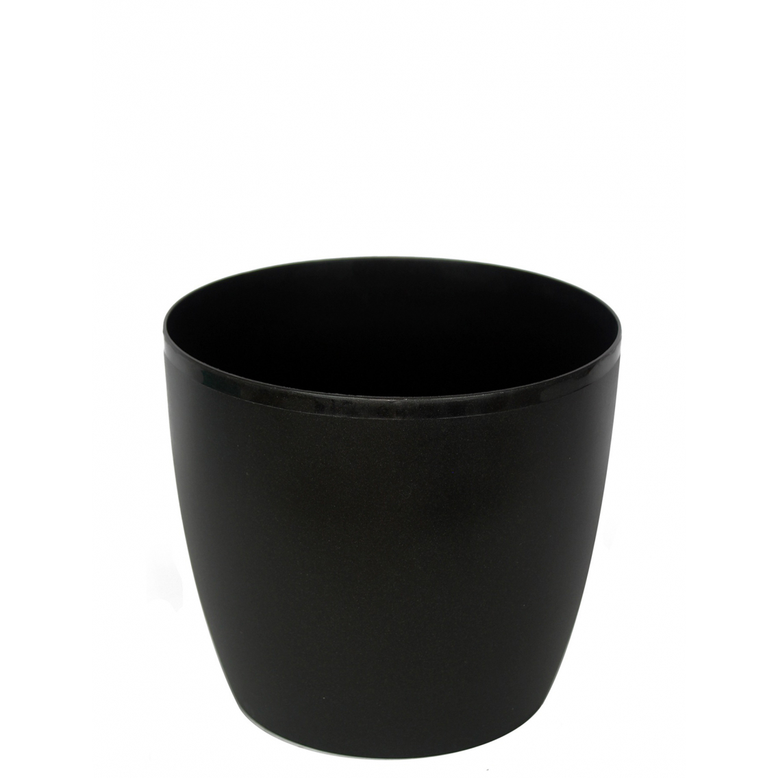 Pot plastique noir mat