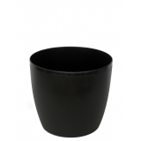 Pot plastique noir mat