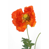 Coquelicot artificiel rouge orangé