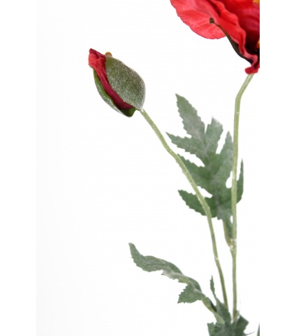Coquelicot artificiel rouge