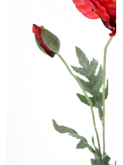 Coquelicot artificiel rouge