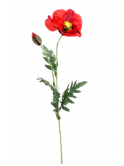 Coquelicot artificiel rouge