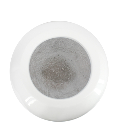 Pot boule blanc en fibre