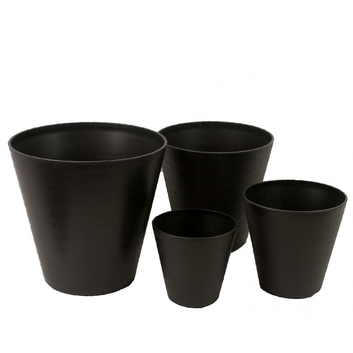 Pot conique noir Hoop Pot conique noir Hoop