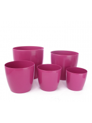 Pot plastique rose fuchsia PRIMO