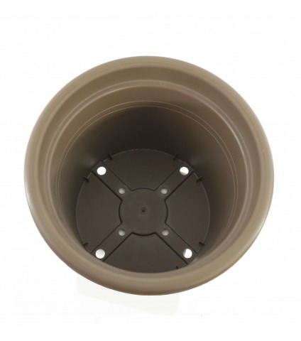 Pot rond taupe KATLA