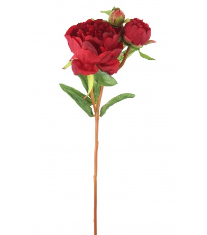 Pivoine artificielle rouge