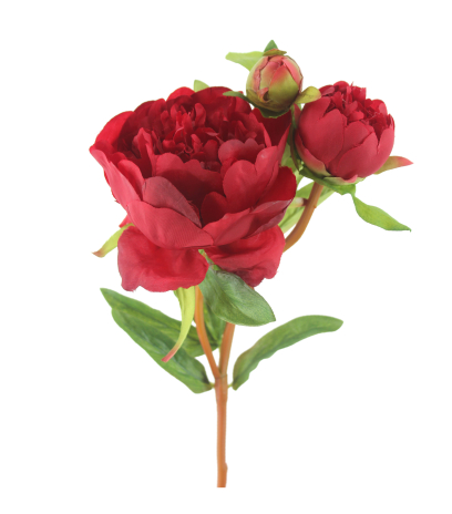 Pivoine artificielle rouge