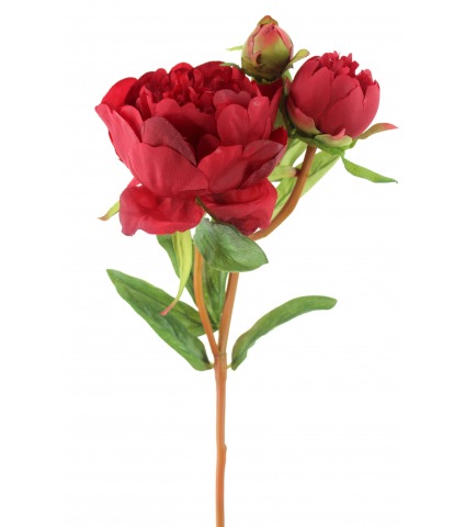 Pivoine artificielle rouge