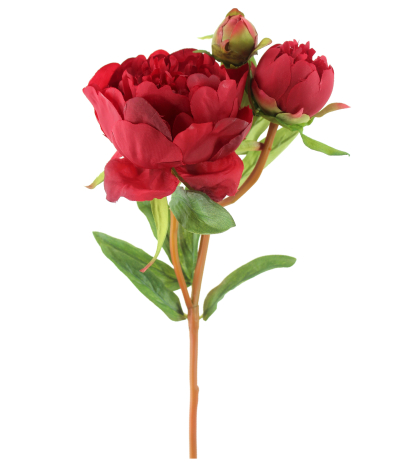 Pivoine artificielle rouge