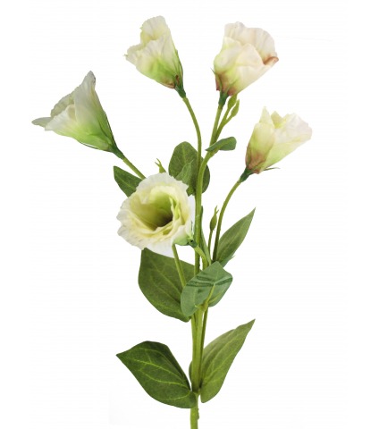 Tige de lisianthus artificiel blanc