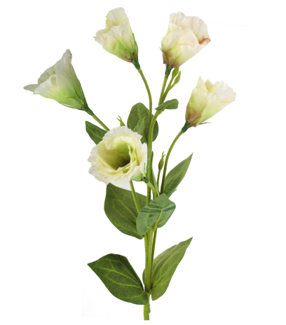Tige de lisianthus artificiel blanc