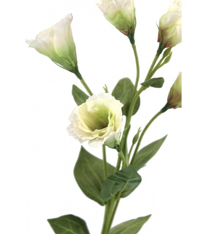 Tige de lisianthus artificiel blanc
