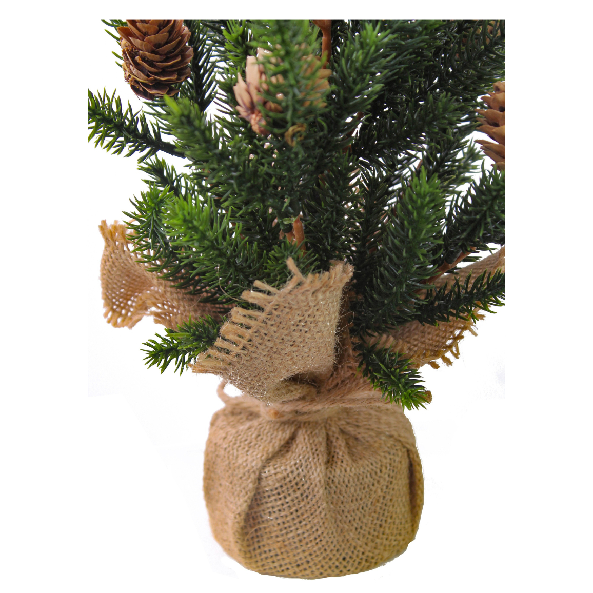 Hatisan Petit Sapin De Noël Artificiel Avec Pommes De Pin - Décoration Festive Pour Table, Maison, Chambre Et Extérieur