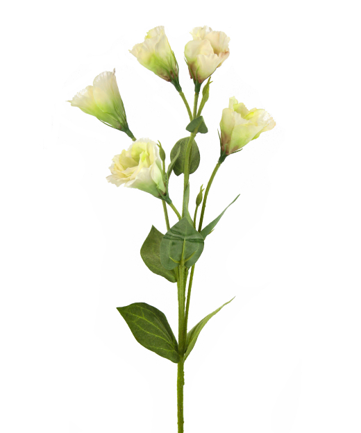 Tige de lisianthus artificiel blanc