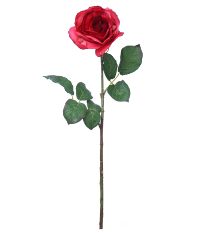 Rose rouge artificielle