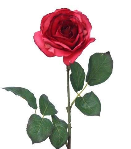 Rose rouge artificielle