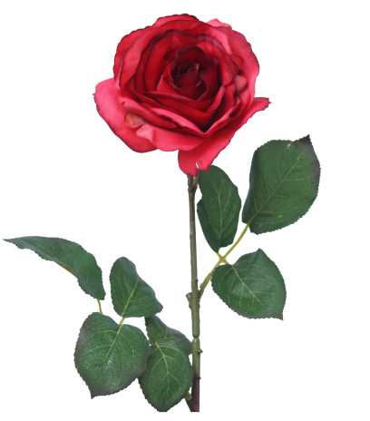 Rose rouge artificielle