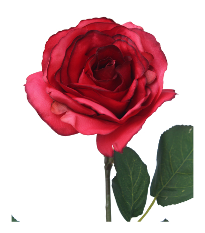 Rose rouge artificielle