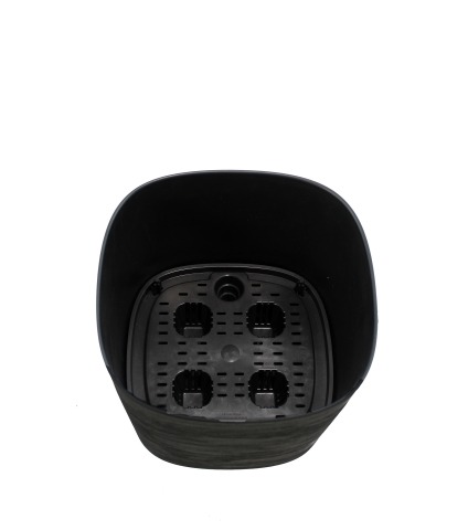 Pot carré noir ISIS