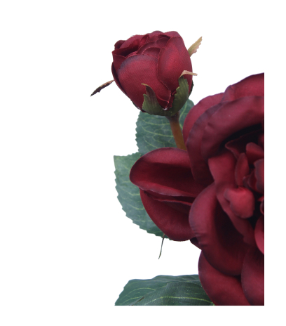 Petite rose rouge artificielle