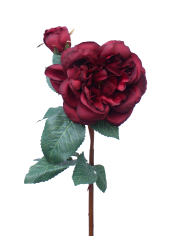 Petite rose rouge artificielle