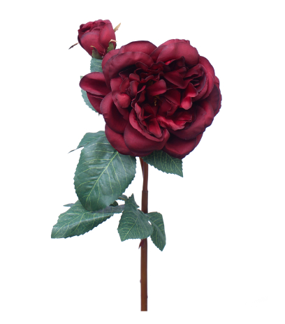 Petite rose rouge artificielle