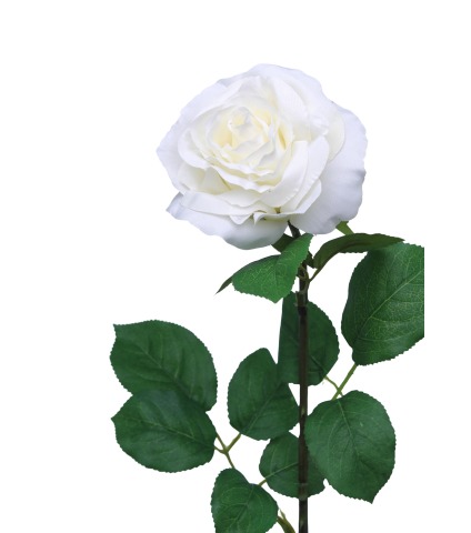 Rose artificielle blanche