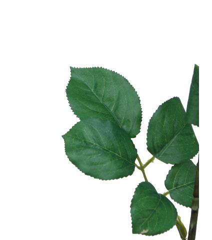 Rose artificielle blanche