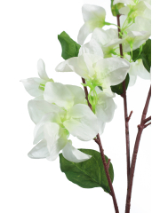 Tige de bougainvillier artificiel blanc