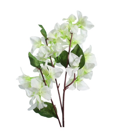 Tige de bougainvillier artificiel blanc