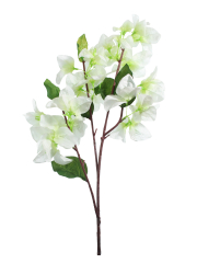 Tige de bougainvillier artificiel blanc