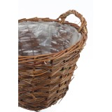 Panier en osier marron