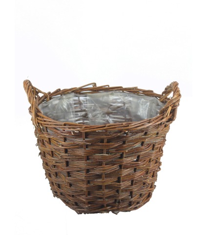 Panier en osier marron