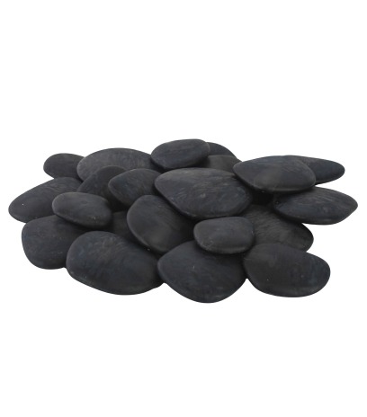 Galets noirs décoratifs