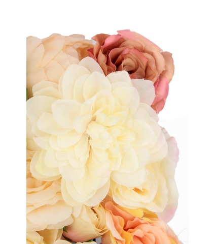 Mur de fleurs artificielles céleste