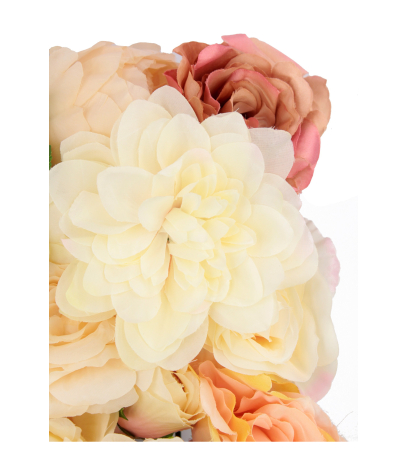 Mur de fleurs artificielles céleste