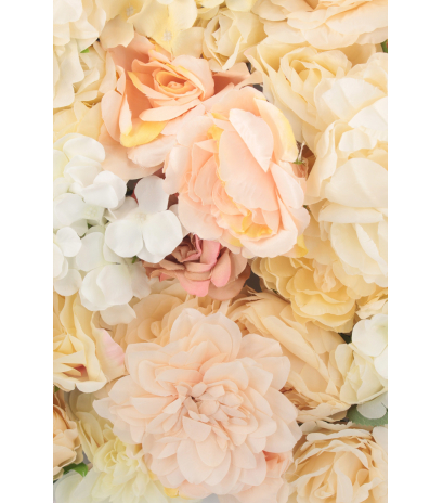 Mur de fleurs artificielles céleste