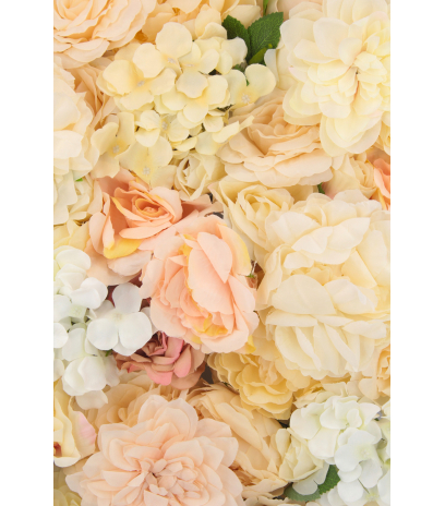 Mur de fleurs artificielles céleste