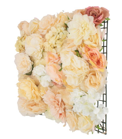 Mur de fleurs artificielles céleste