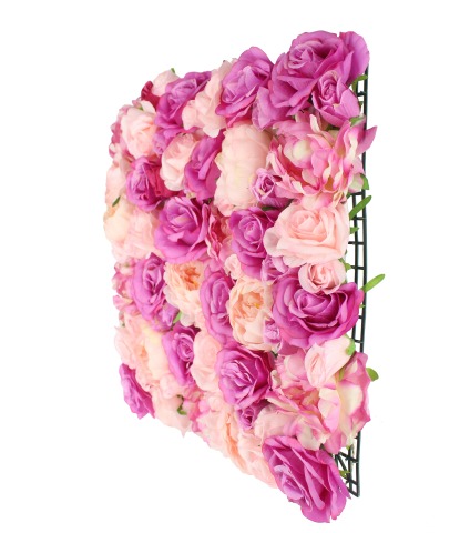 Mur de roses artificielles passion