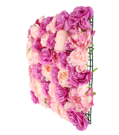 Mur de roses artificielles passion